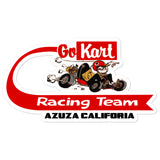 Vintage Karting Original 1959 Go Kart Racing Team Azuza, California Bubble-free stickers