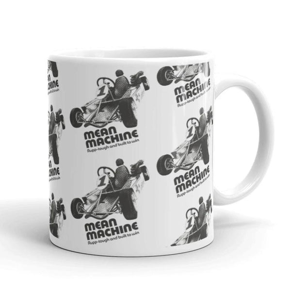 Vintage Karting Rupp "Mean Machine" Enduro Kart Pattern Coffee Mug