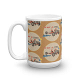 Vintage Karting Fox Go Boy Nassau 1961 World Champion Pattern Coffee Mug