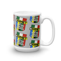 Vintage Karting 1973 Komet World Champion Kart Engines Pattern Coffee Mug