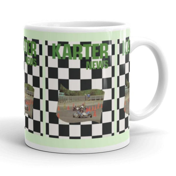 Vintage Karting January 1972 Karter News Magazine Cover Coffee Mug