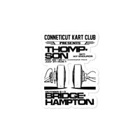 Vintage Karting 1971 IKF Enduro Nationals CT Kart Club Bridgehampton & Thompson Raceways Bubble-free stickers
