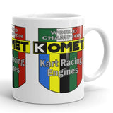 Vintage Karting Komet World Champion Kart Racing Engines Coffee Mug