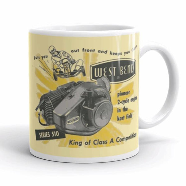 Vintage Karting West Bend Kart Racing Engines "King of Class A" Coffee Mug