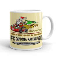 Speed Santa "Off to Daytona We Go" Kart Racing Coffee Mug