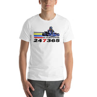 Kart Racing 247365 Blue Kart Premium Short-Sleeve Unisex T-Shirt