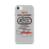 Vintage Karting 1971 Michigan Kart Club Gratten IKF Enduro National iPhone Case