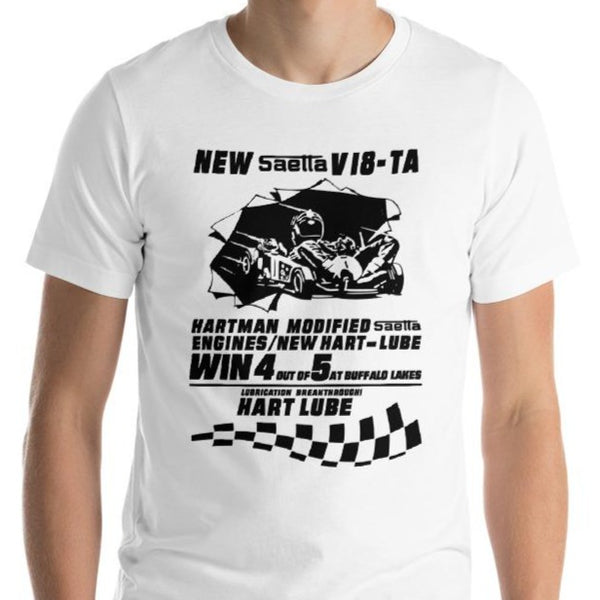 Vintage Karting Hartman Saetta V18 Racing Engine Premium Short-Sleeve Unisex T-Shirt