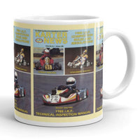 Vintage Karting January 1988 Karter News Magazine Cover Coffee Mug