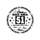Kart Racing "Race Area 51" Premium Bubble-free stickers