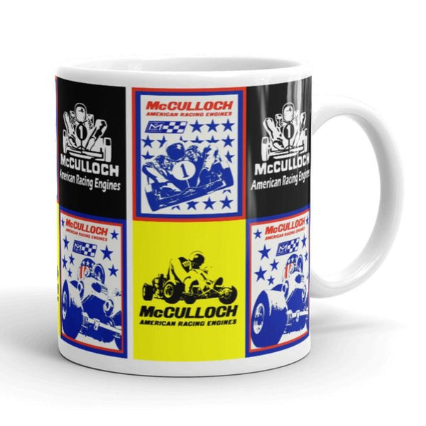 Vintage Karting McCulloch American Racing Engine Quad Coffee Mug