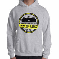 B Stock Enduro Kart Racing "Twins are a Party" Unisex Hoodie
