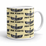 Vintage Karting Fox Emblem Fox Karts Pattern Coffee Mug