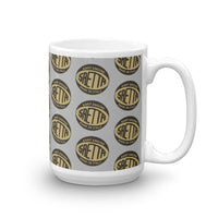 Vintage Karting SAETTA Made in Italy Kart Engine Pattern Coffee Mug