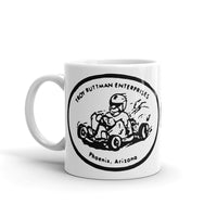 Vintage Kart Racing Troy Ruttman Enterprises Kart Shop Coffee Mug