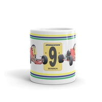 Vintage Karting Senna's DAP #9 Kart Coffee Mug