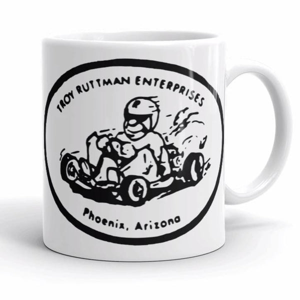 Vintage Kart Racing Troy Ruttman Enterprises Kart Shop Coffee Mug – Kart  Racers Speed Shop