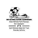 Vintage Karting 1967 IKF Enduro & Sprint Nationals Bubble-free stickers