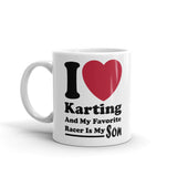 Kart Racing My Favorite Racer Is My Son Coffee Mug