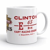 Vintage Karting Clinton E65 Kart Racing Engine Coffee Mug