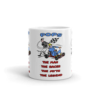 Vintage Karting Pops The Man The Racer The Myth The Legend Coffee Mug