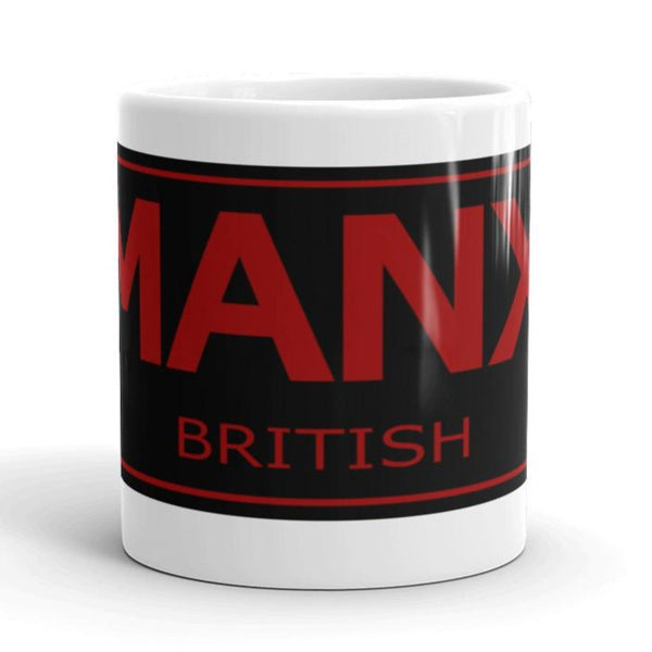 MANX British Motor Tag Replica Coffee Mug