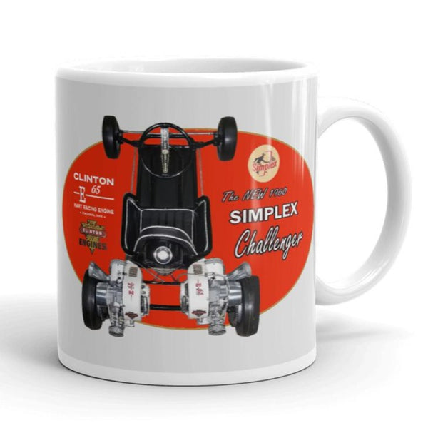 Vintage Karting Simplex Challenger with Twin Clinton E65 Race Engines Coffee Mug