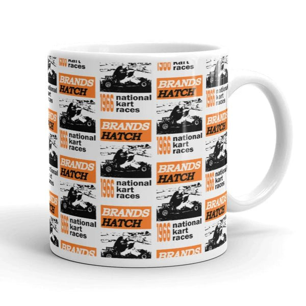 Vintage Karting 1966 British National Kart Races Brands Hatch Coffee Mug