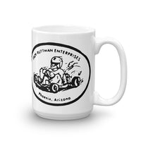 Vintage Kart Racing Troy Ruttman Enterprises Kart Shop Coffee Mug