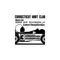 Vintage Karting 1969 IKF Enduro Nationals CT Kart Club Bridgehampton & Bryar Raceways Bubble-free stickers