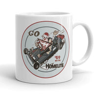 Vintage Karting Go '59 with Homelite Kart Engine Driver Coffee Mug