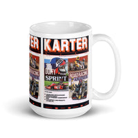 Vintage Kart Racing Karter News Magazine August 1982 Cover Coffee Mug