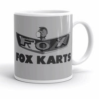 Vintage Karting Fox Emblem Fox Karts Coffee Mug