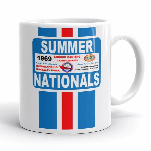 Vintage Karting 1969 IKF Enduro Karting Summer Nationals Coffee Mug