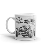Vintage Karting West Bend Kart Racing Engines Power Bee Twin Engine Kart Coffee Mug