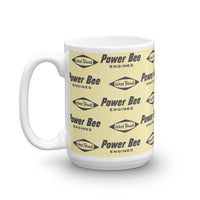 Vintage Karting West Bend Kart Racing Engines Power Bee Pattern Coffee Mug
