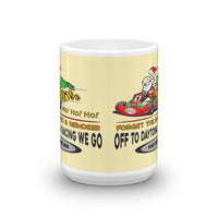 Speed Santa "Off to Daytona We Go" Kart Racing Coffee Mug