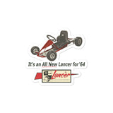 Vintage Karting 1964 Lancer Sprint Go Kart Bubble-free stickers