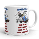 Vintage Karting Pops The Man The Racer The Myth The Legend Coffee Mug