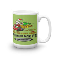 Speed Santa "Off to Daytona We Go" Kart Racing Coffee Mug