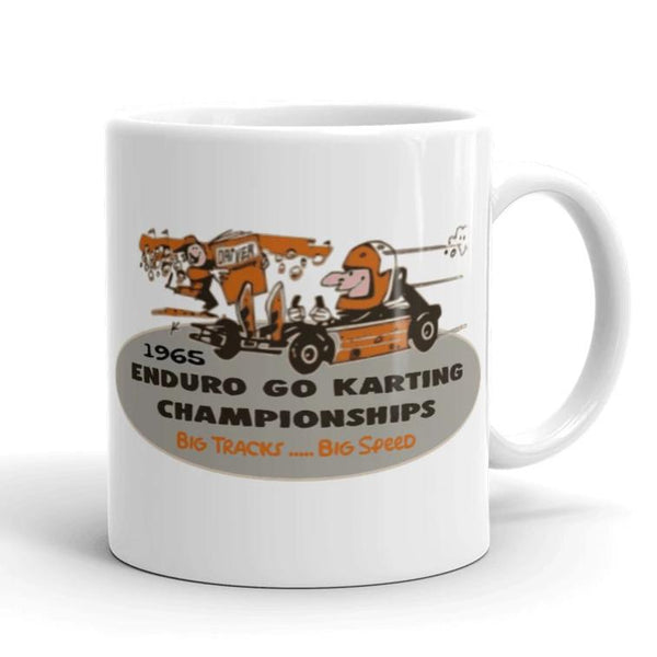 Vintage Karting 1965 Enduro Go Karting National Championships Cartoon Coffee Mug