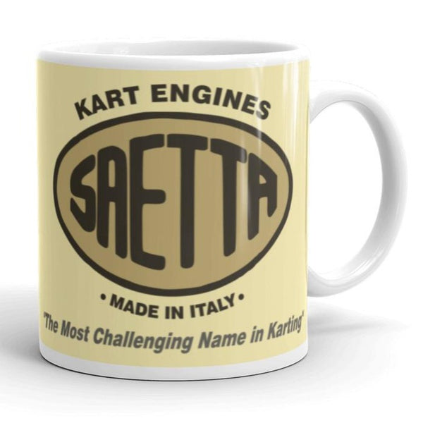 Vintage Karting Saetta Kart Engine "Made in Italy" Coffee Mug