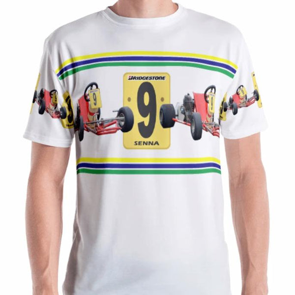 Kart Racing Senna's DAP Kart #9 Men's T-shirt