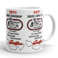 Vintage Kart Racing 1971 Michigan Kart Club Enduro Nationals Coffee Mug