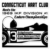Vintage Karting 1969 IKF Enduro Nationals CT Kart Club Bridgehampton & Bryar Raceways Bubble-free stickers