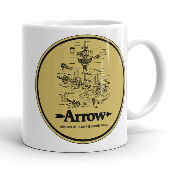 Vintage Karting Hewland Arrow KE 100cc Kart Engine Coffee Mug