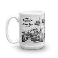 Vintage Karting West Bend Kart Racing Engines Power Bee Twin Engine Kart Coffee Mug