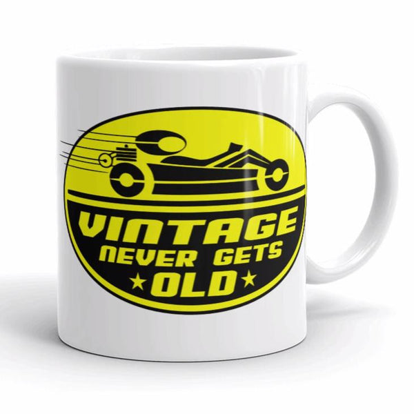 Vintage Kart Racing Vintage Never Gets Old Coffee Mug