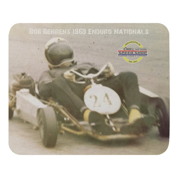 1969 Enduro Nationals Bob Behrens #24 Mouse pad