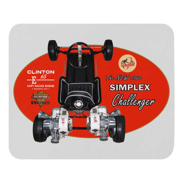 vintage Karting Simplex Challenger Twin Clinton Engine Kart Mouse Pad